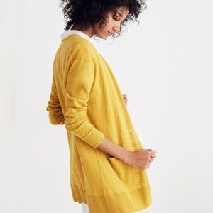 Madewell Yellow Summer Ryder Cardigan size XS
